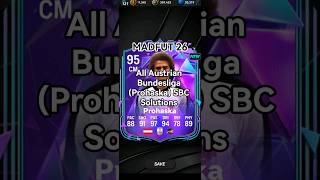 MADFUT 26: All Austrian Bundesliga (Prohaska) SBC Solutions #madfutsbc #madfut #mobilegaming #sbc