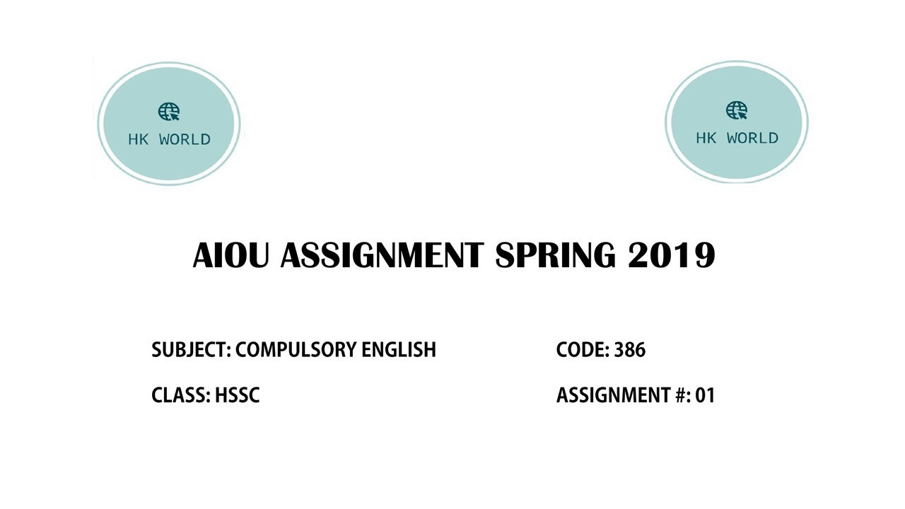 AIOU HSSC 386 Part 1 Solved Assignment Spring 2019