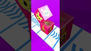 Relaxing 3D ball & cube animation 🎯#shorts #relaxing #3d #animation #blender #loop