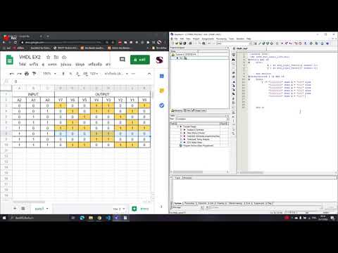 Quartus || 8.1 VHDL Vector port (Truth Table) - YouTube