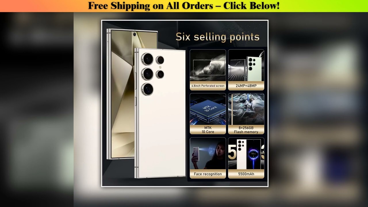 S24 Ultra,Smartphone Android,6.8 inch,8GB RAM,256GB512GB 1TB ROM,Dual SIM,Mobile phone,Google Play