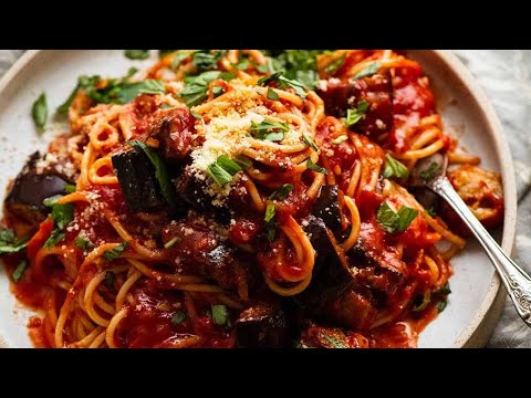 Video: Italian Noodles With Eggplant Stew