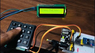 ESP01 with 4x4 Keypad Esp8266 wifi module 16x2 LCD and Keypad using i2c bus PCF8574 Tutorial Part 2