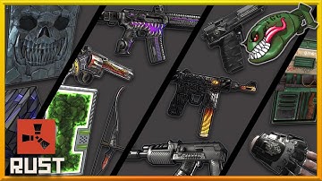 Rust Skins | Abyss LR, Commando AR, Hellborn SMG, Cargo Heli Bow, Greening Area SMD #392