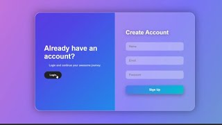 Gradient Login Form Using Html Css JavaScript | Full Source Code |