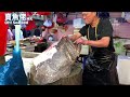 210斤 巨大野生花尾龍躉 Part 2/3｜100 Kg Giant Grouper Hong Kong Seafood Market｜西環魚王【OH! Seafood 4K】
