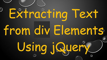 Extracting Text from div Elements Using jQuery