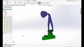 Celebrity Desk lamp - solidworks & solidworks composer and 3D print Profile