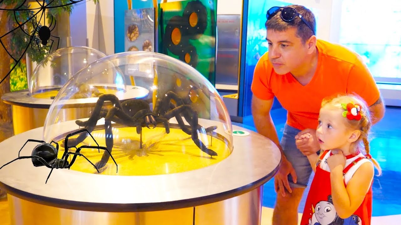 Nastya و papa لعبة التظاهر في متحف الأطفال فيديو للأطفال