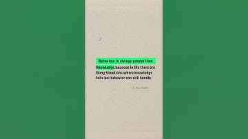 Behaviour Is Always Greater Than Knowledge 🔥✨️ #successmind #quotes #motivational #shorts