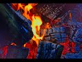 شعلة نار ديكور ثابتة من اجل الشاشة مع صوت فرقعة الحطب Fireplace