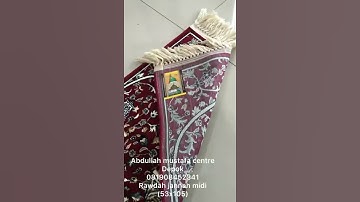 Sajadah rawdah jannah midi / abdullah mustafa centre depok