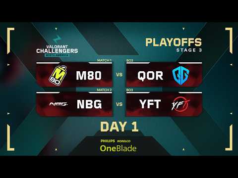 M80 vs QOR | VALORANT Challengers NA | Playoffs - Day 1 | Stage 3