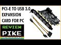 PCI-E to USB 3.0 5-Port Expansion Card from Amazon