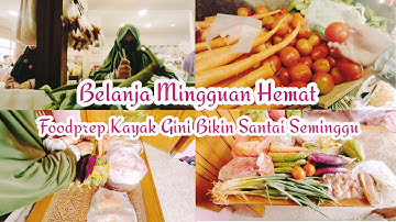 Belanja mingguan hemat buat seminggu.Unboxing belanjaan.Aktivitas irt di rumah subsidi minimalis