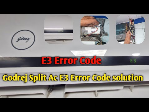 Godrej ac E3 Error Code solution| E3 Error Code air conditioner Godrej| #airconditioner #error #yt