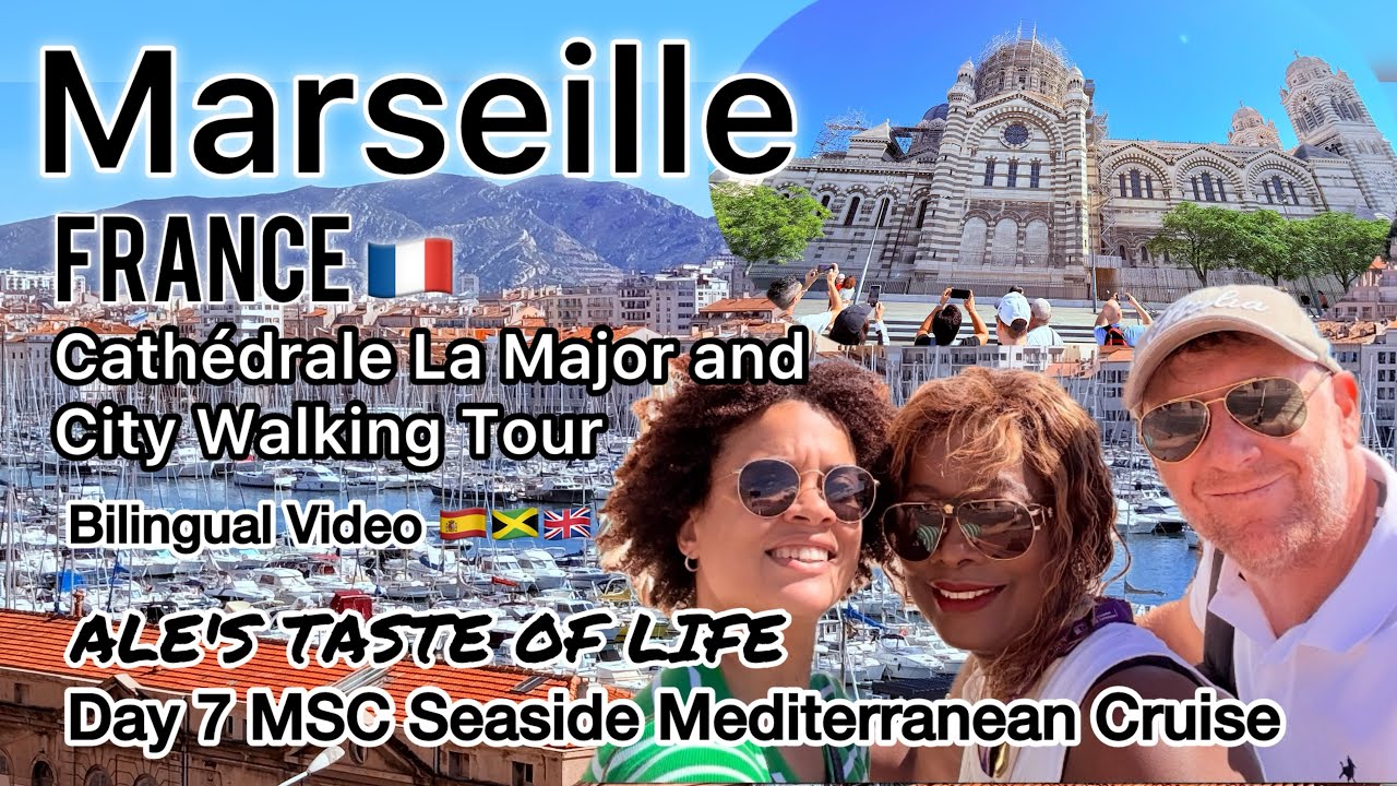 Day 7 Marseille 🇫🇷 Walking Tour MSC Seaside Mediterranean Cruise #vlog #travel #alestasteoflife #me 