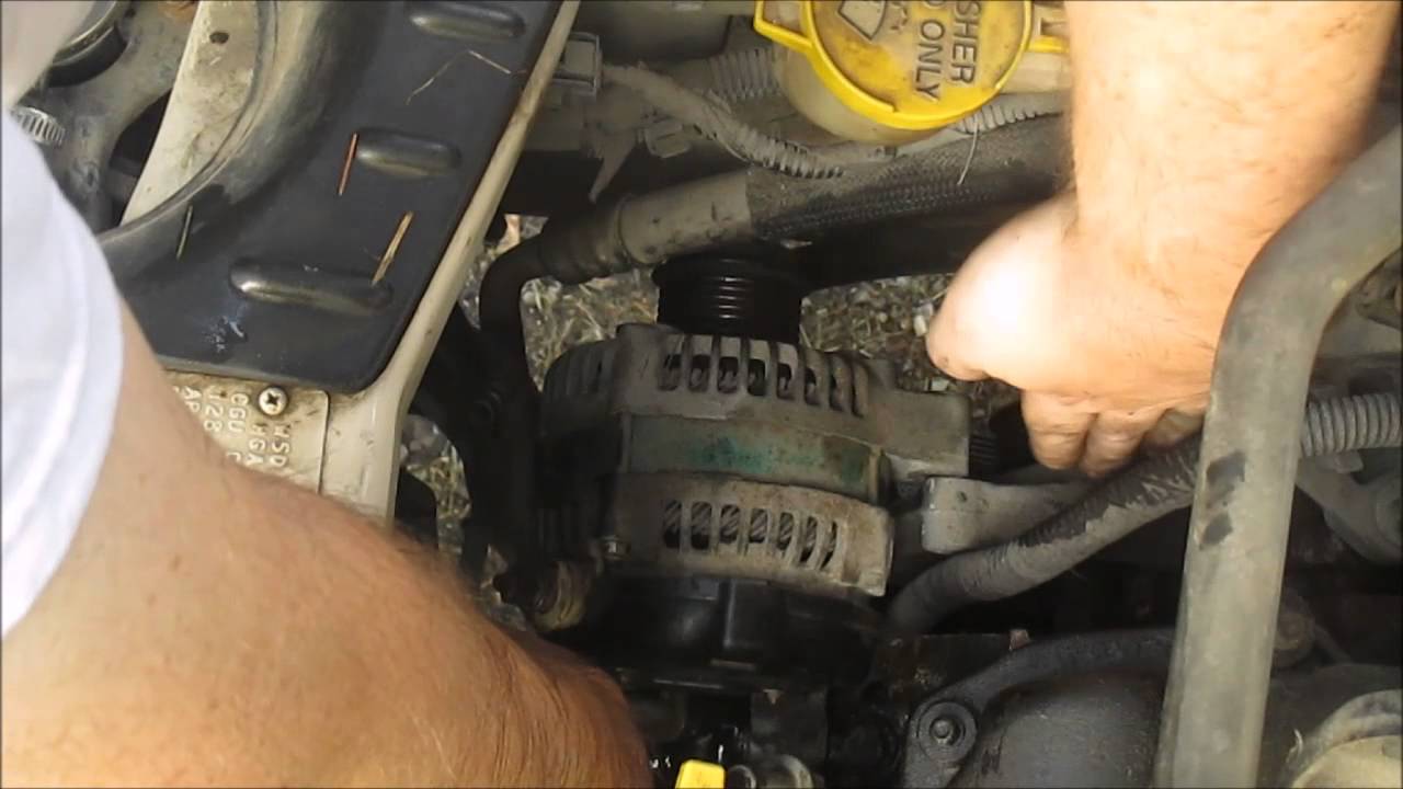 How To Install An Alternator Dodge Caravan - YouTube