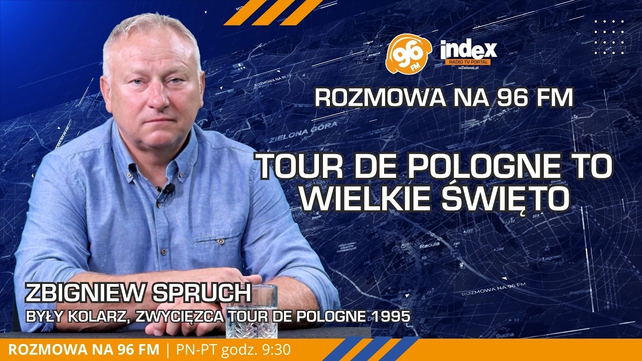 🚴♂️ TOUR DE POLOGNE W ZIELONEJ GÓRZE! 🚴♂️🎙️ Zbigniew Spruch gościem „Rozmowy na 96 FM”!