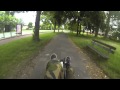 almost fall with my recumbent bicycle