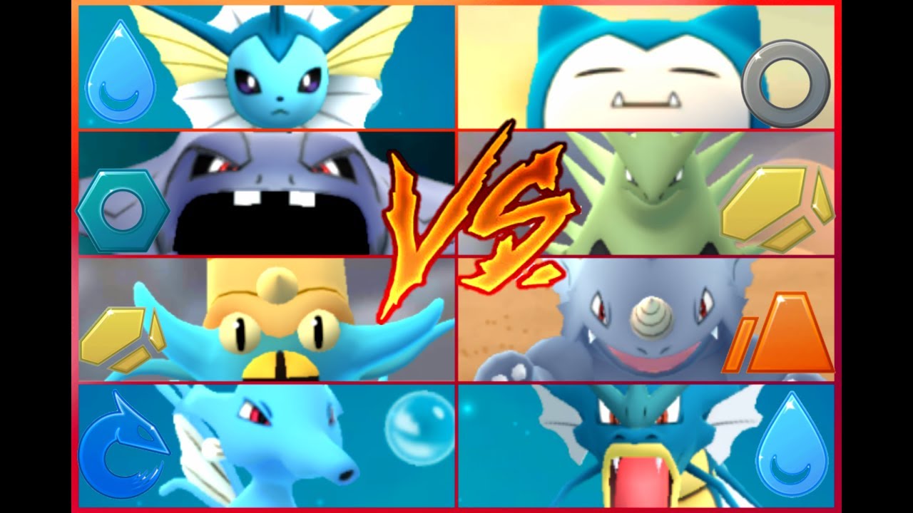 Pokémon GO Gym Battles Level 8 Gym Tyranitar Tentacruel Kingdra Steelix Poliwrath Donphan & more