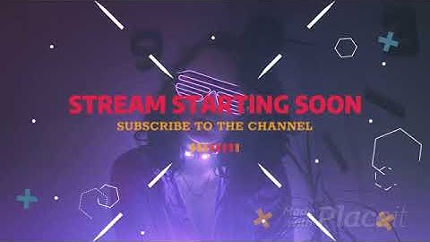 Flashing Loop Animation Video Maker for a Starting Soon Twitch Screen