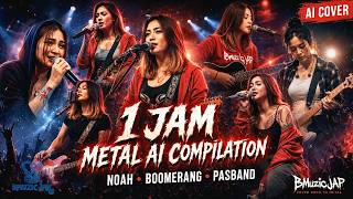 GILA!! NOAH, BOOMERANG & PASBAND VERSI METAL 🤘🔥 | METAL AI COVER COMPILATION | LIRIK INDONESIA