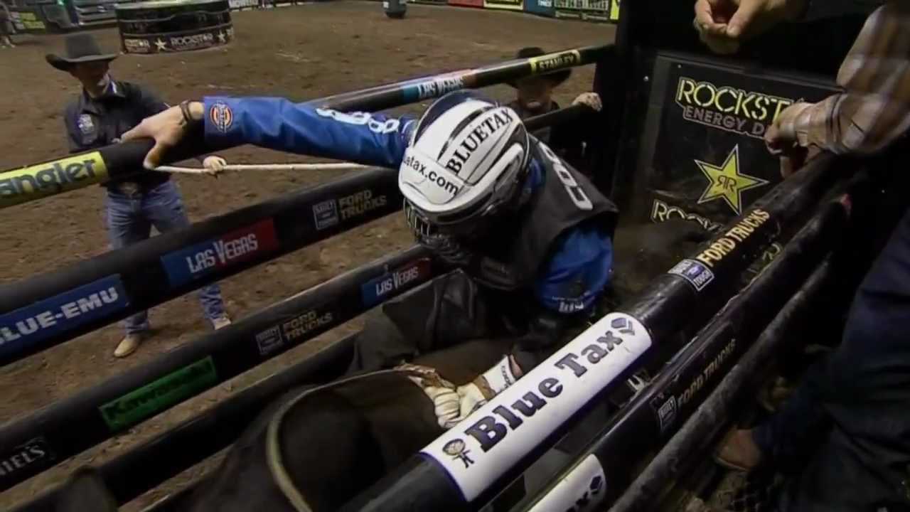WRECK: PBR's Ryan Dirteater suffers a concussion