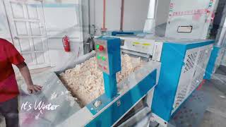The simplest and most efficient textile waste recycling machine