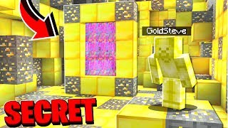 I FOUND Gold Steve's SECRET Minecraft Base!