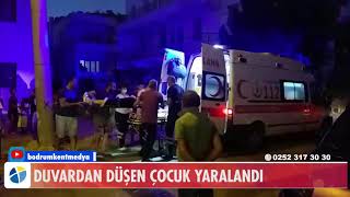 DUVARDAN DÜŞEN ÇOCUK YARALANDI