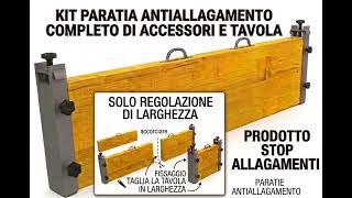 KIT PARATIA ANTI-ALLAGAMENTO FAI DA TE + TAVOLA 250CM 