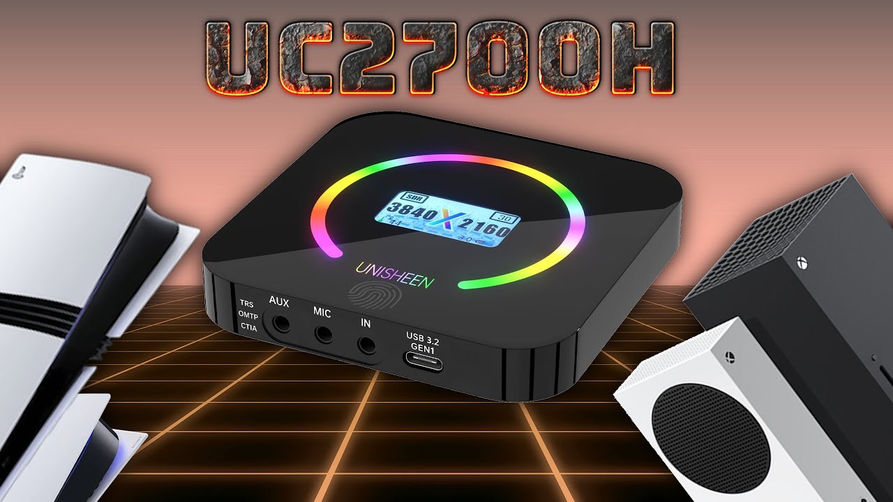 Карта видеозахвата Unisheen UC2700H | Для стримов Xbox PlayStation 2K 4K 60FPS 120FPS