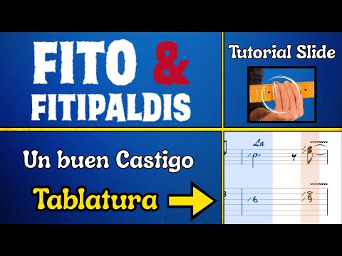 🎸 Un Buen Castigo - Slide Solo (Intro) | Fito & Fitipaldis [Tutorial + Tab]