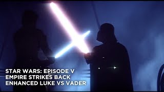 Luke Skywalker VS Darth Vader Enhanced | Star Wars: Episode V - Empire Strikes Back