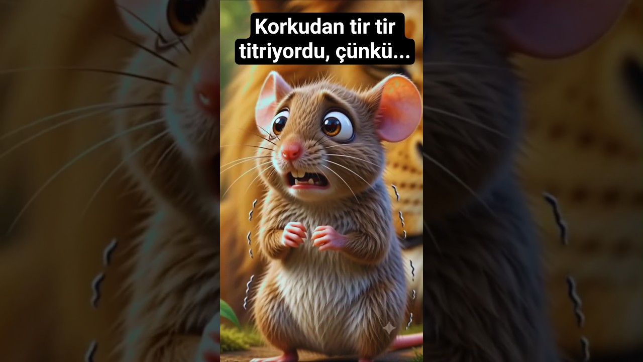🦁 Fare Yanlışlıkla Aslanı Uyandırdı! 😱 | Aslan ile Fare Masalı #shorts