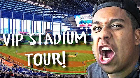 TAKING A VIP TOUR OF MARLINS PARK!! *CLUBHOUSE ACCESS* [RESSY VLOGS #5]