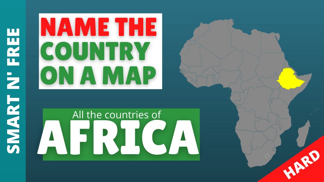 Guess the Country Africa Map Quiz | Hard