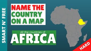 Guess the Country Africa Map Quiz | Hard