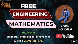 Brackets, Factorization, precedence Part 3 (Made Easy)