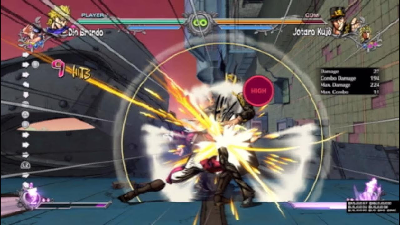 FOUR MINUTES OF SOME CHARACTERS COMBOS IN JJBASBR