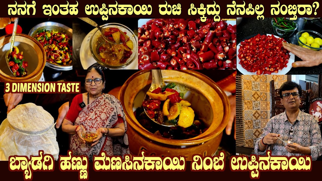 Byadgi Hannu Menasina Nimbe Uppinakayi TRIANGULAR Flavoured Pickel by Smt Shakuntala Abbigeri