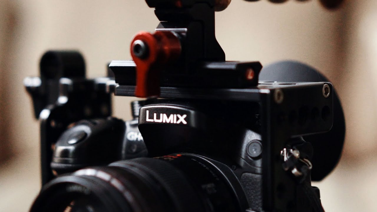 Rigging the Panasonic GH4 DCage, GCup, Atomos Power Station, Tascam