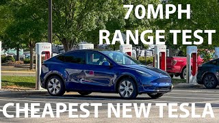 Surprisingly Good Range!  2024 Tesla Model Y RWD (US Spec) 70mph Highway Range Test
