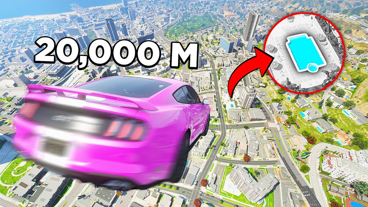 DOING CRAZY IMPOSSIBLE STUNTS On MUSTANG in GTA 5 RACE!
