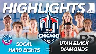 SoCal Hard 8s vs Utah Black Diamonds Highlights | Major League Pickleball: Chicago - Day 3