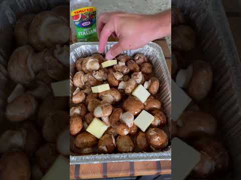Super Easy Smoked Mushrooms