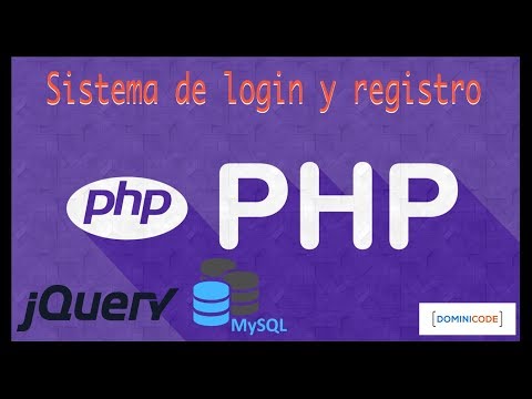 Sistema de Login y Registro con PHP (pdo), mySql y jQuery (ajax)