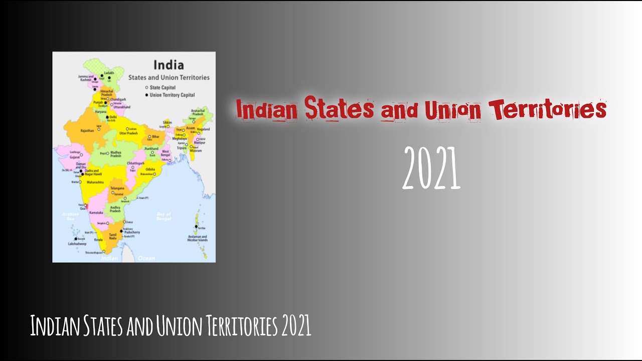 Indian States and Union Territories 2021 in English