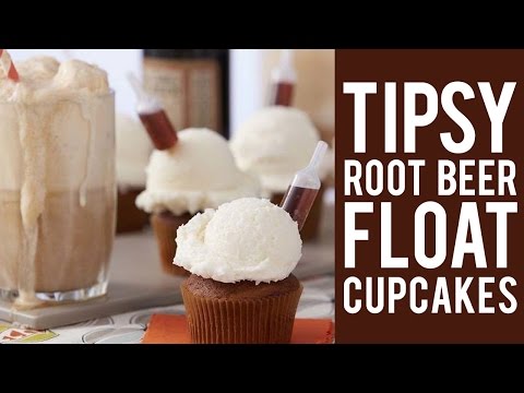 How to Make Tipsy Root Beer Float Cupcakes